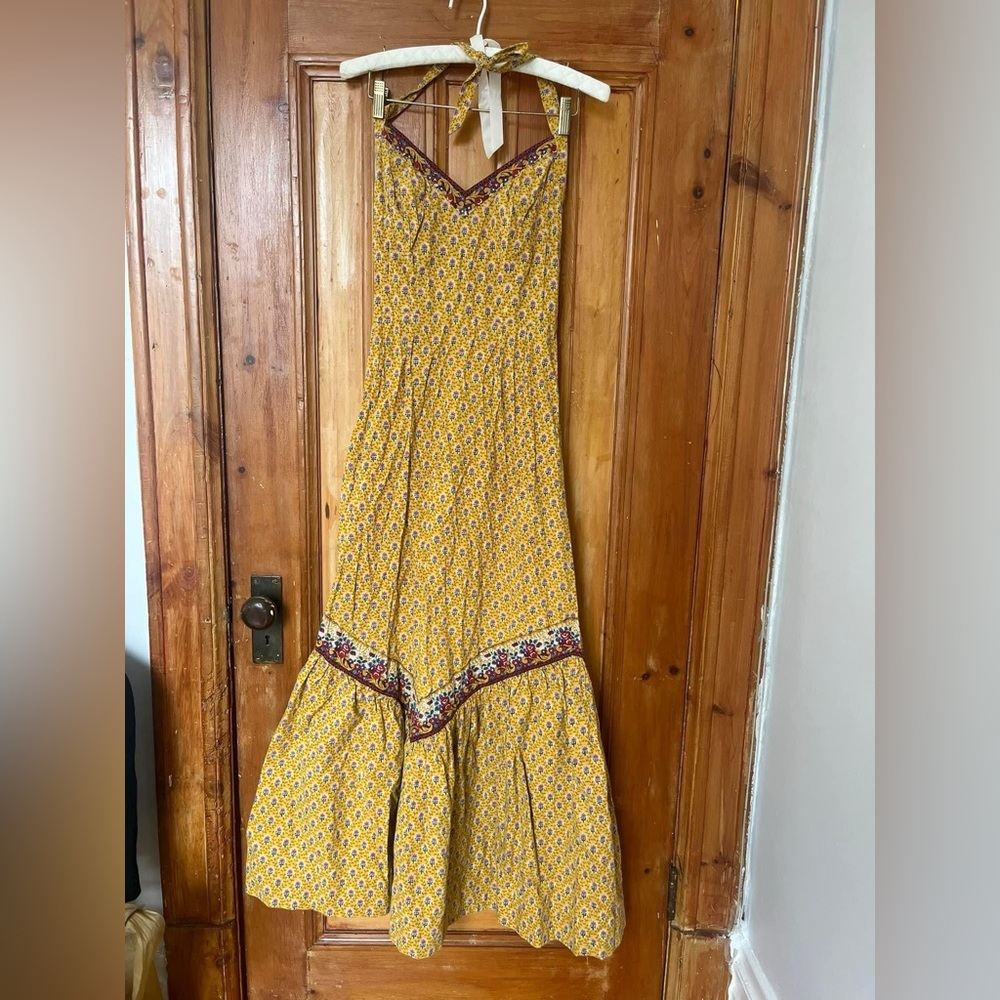 Heavy cotton floral dress by Charles Deméry